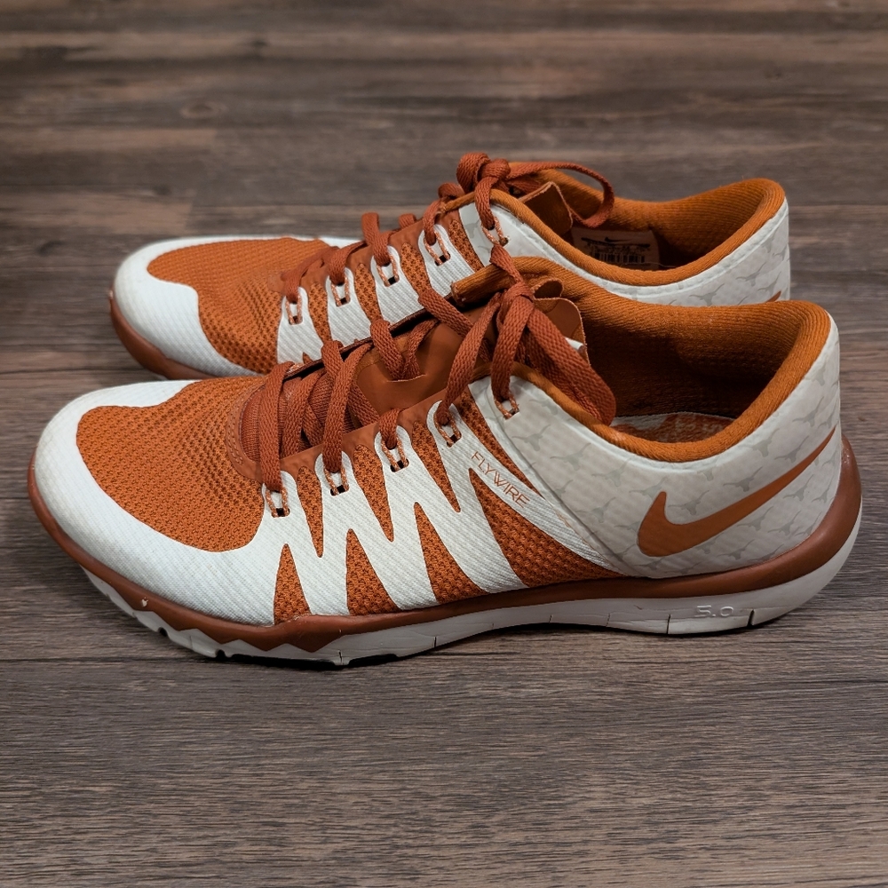 Nike Free Flywire 5.0 UT Texas Longhorns Shoes 723939-800 Men’s Sz 8.5